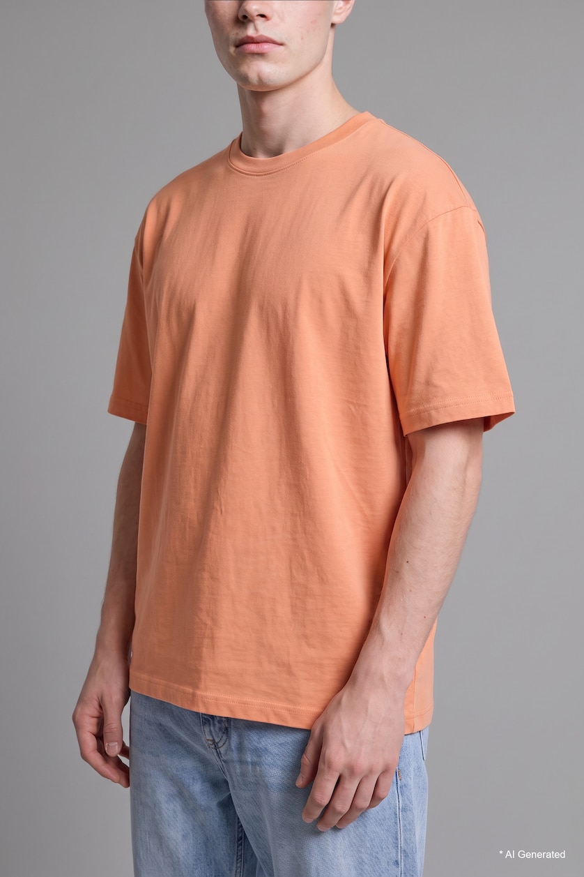 MAN Light Orange Short Sleeve T-Shirt