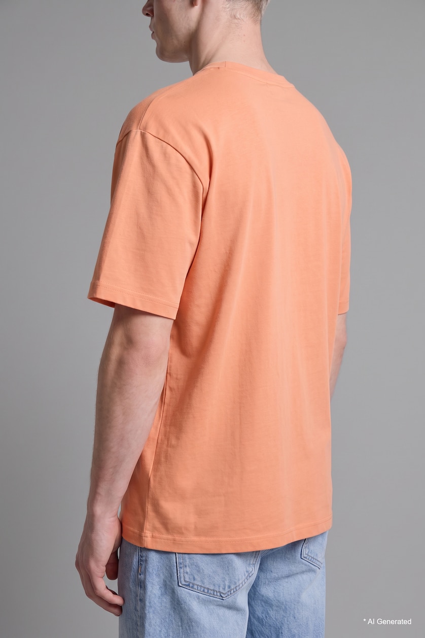 MAN Light Orange Short Sleeve T-Shirt