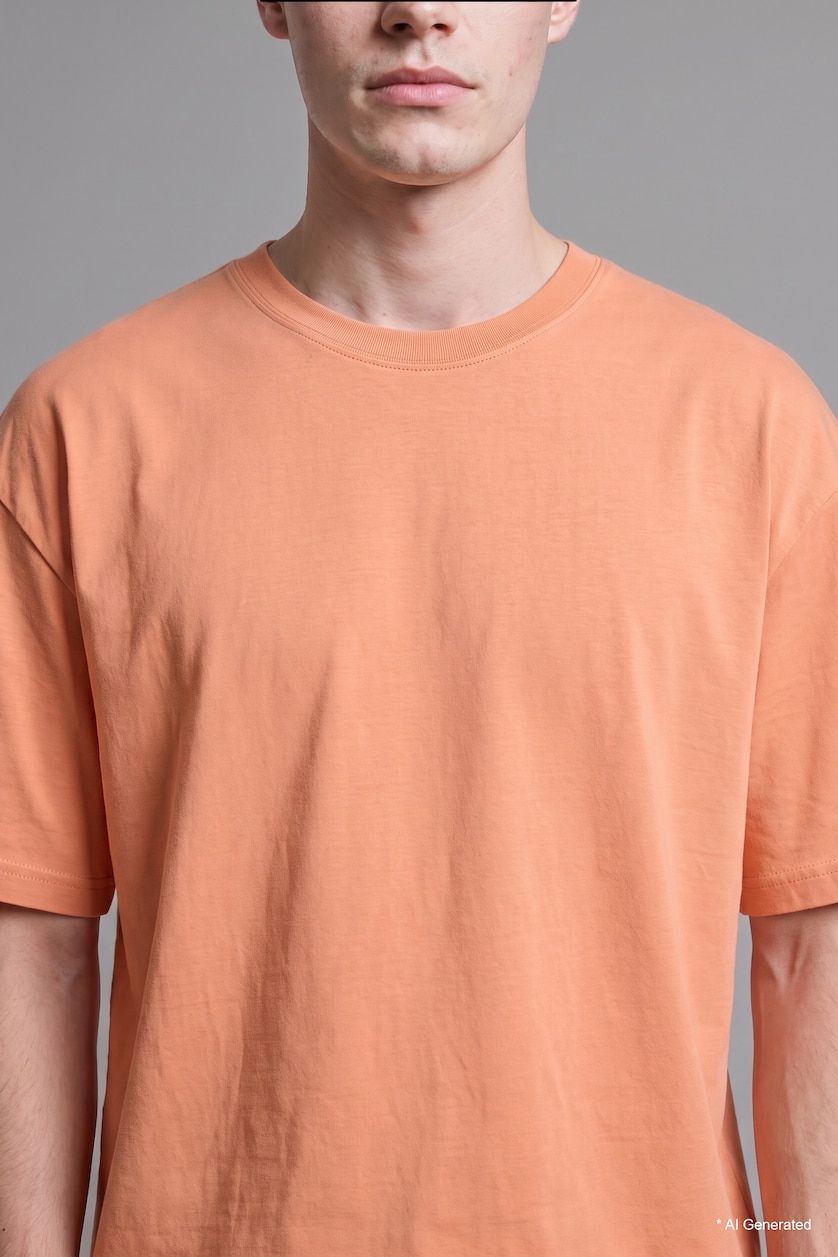 MAN Light Orange Short Sleeve T-Shirt