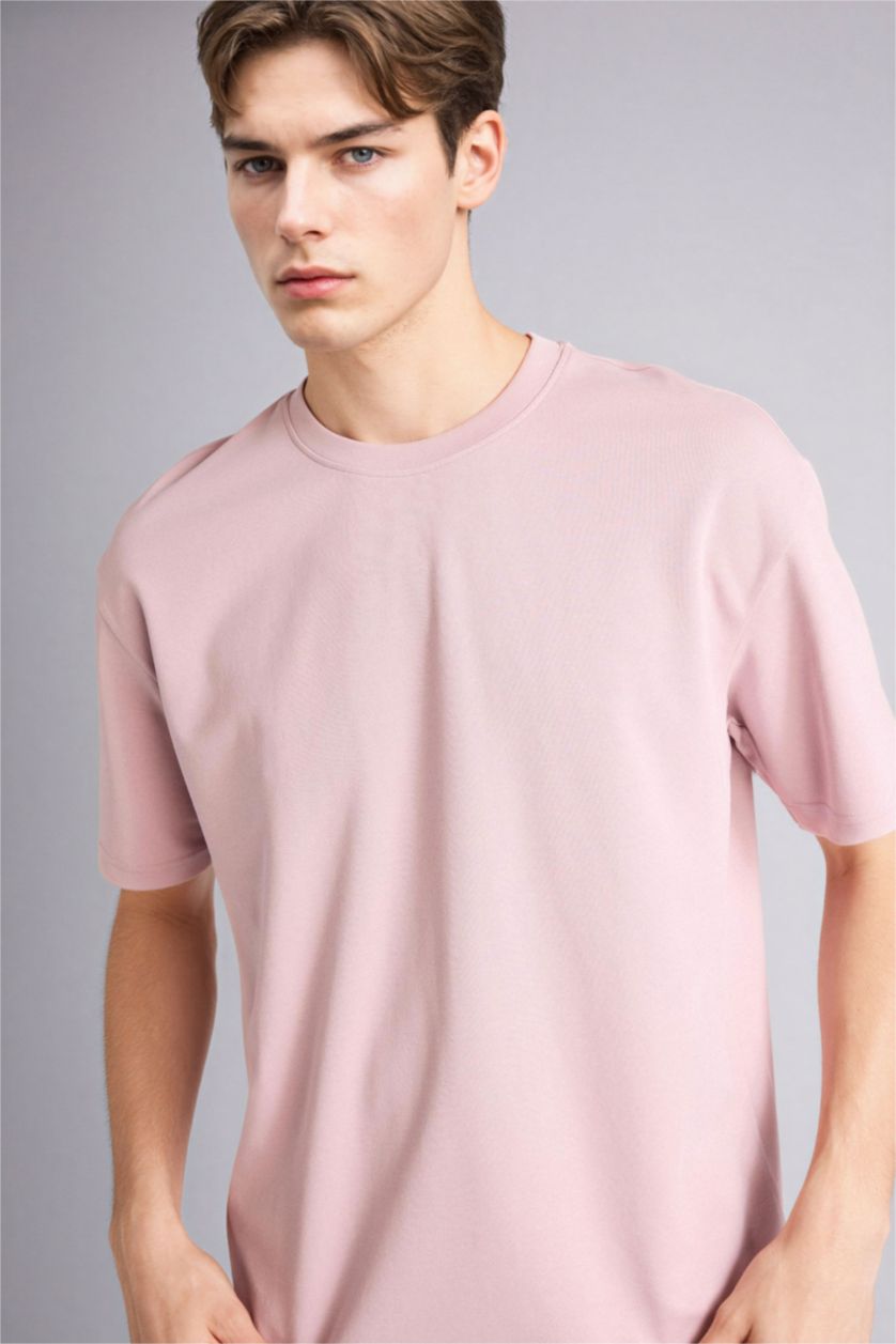 Мужчины Розовый Тыныс алатын Oversize футболка