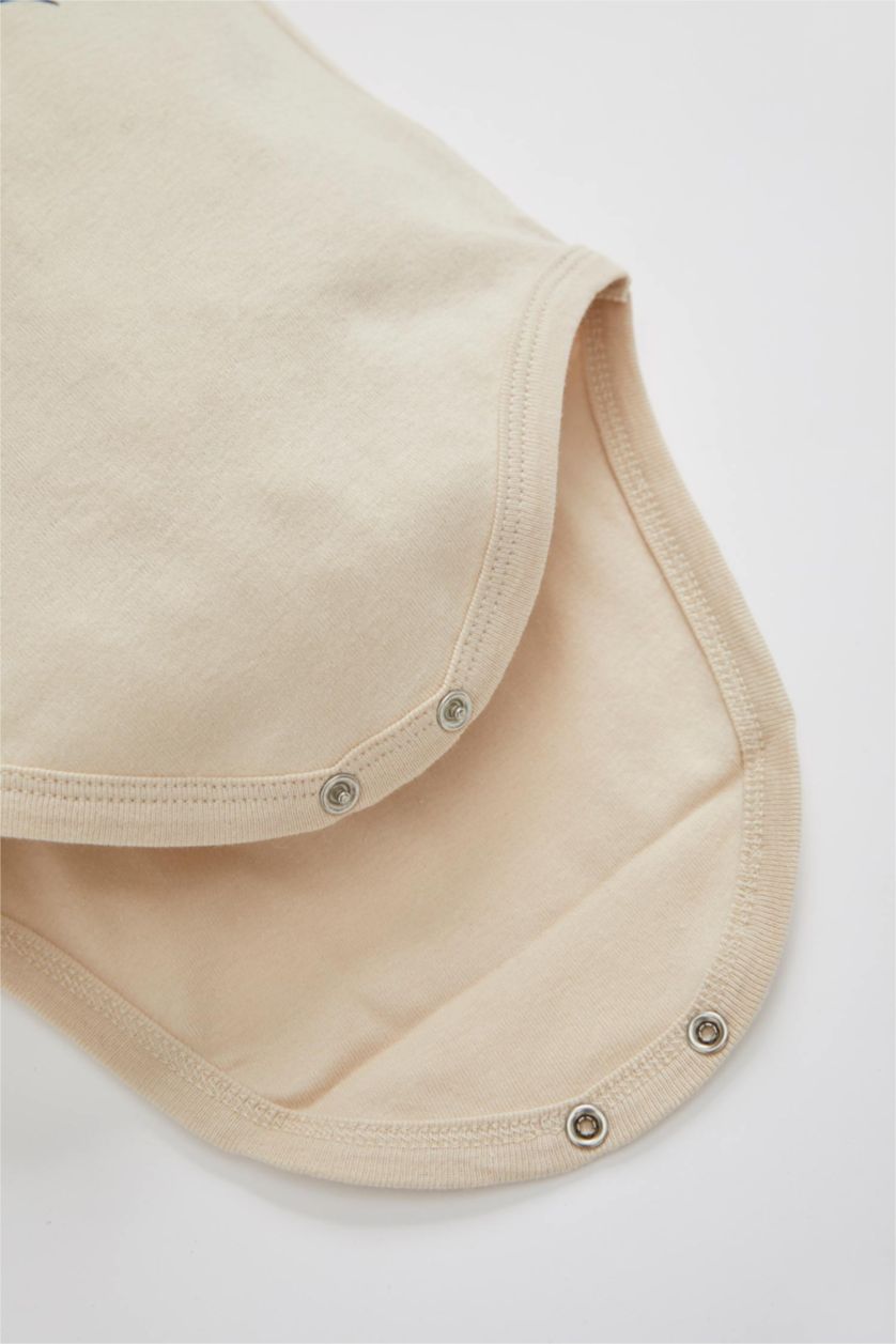 BABY GIRL Stone Baby Girl Printed Long Sleeve Newborn Cotton Snap Body