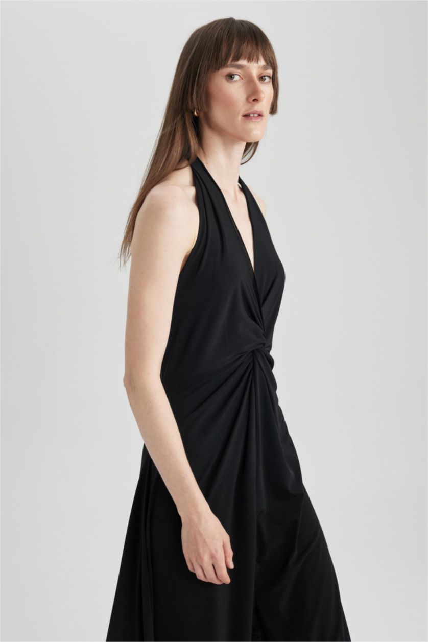 Kadın Siyah Maxi Elbise