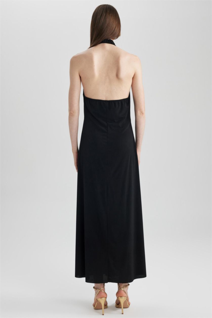 Kadın Siyah Maxi Elbise