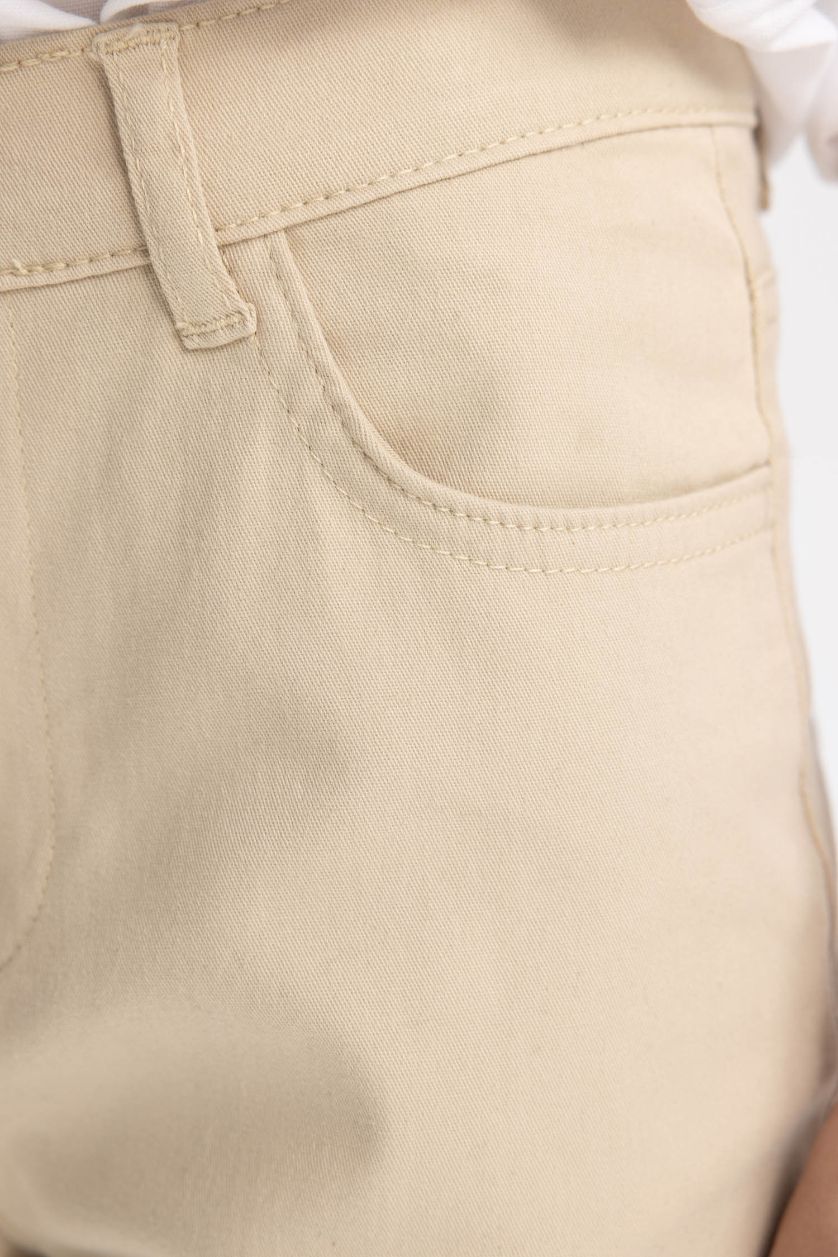 Boys & Teens Light Beige Boy Regular Fit Gabardine Trousers