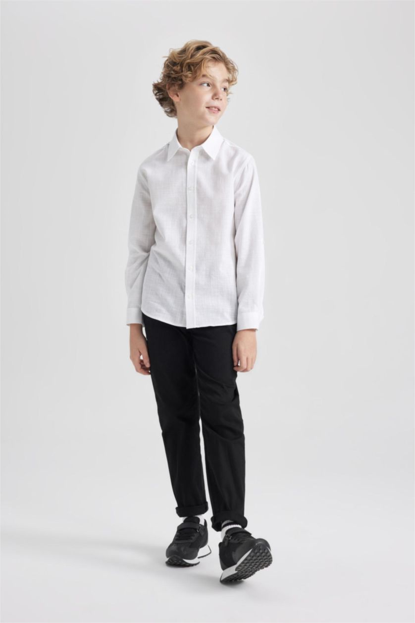 BOYS & TEENS Black بنطلون جبردين قصة عادية