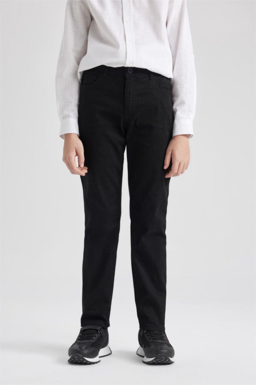 BOYS & TEENS Black بنطلون جبردين قصة عادية