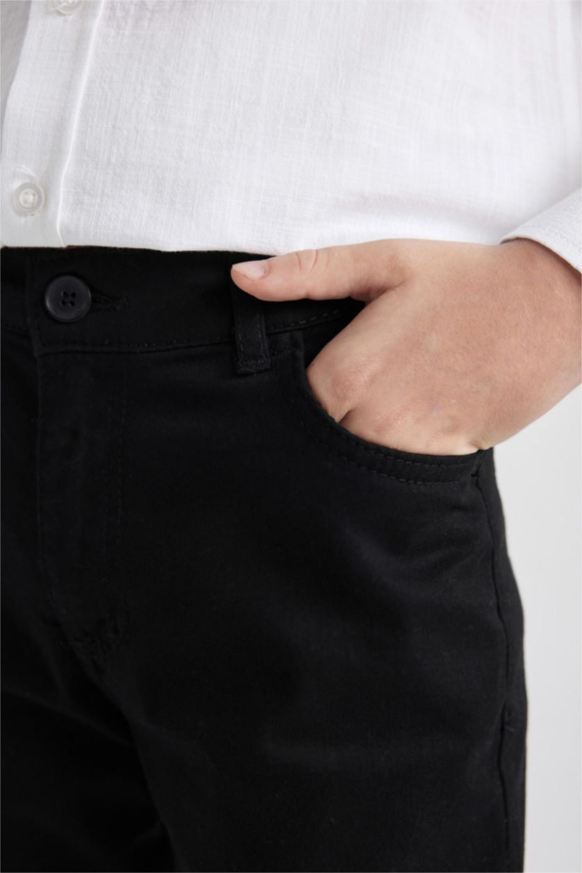 BOYS & TEENS Black بنطلون جبردين قصة عادية
