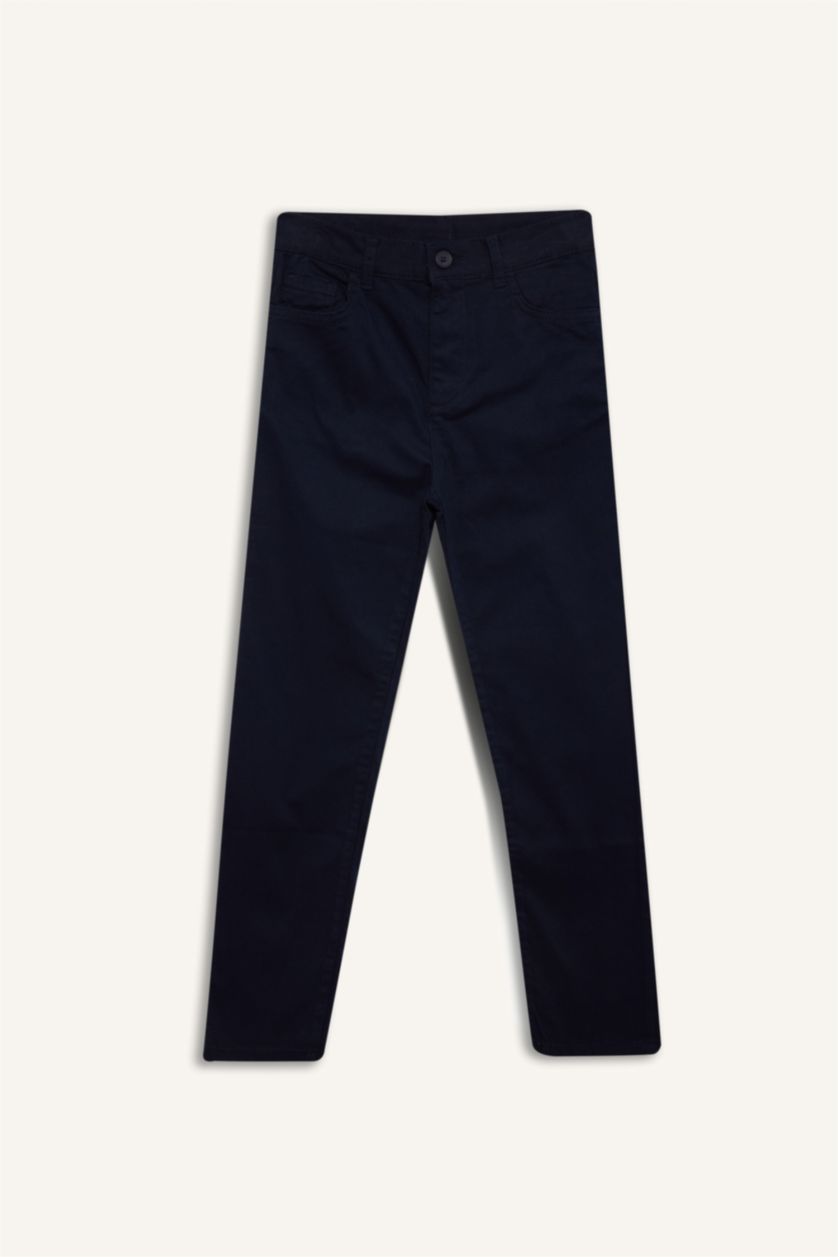 BOYS & TEENS NAVY بنطلون جبردين قصة عادية
