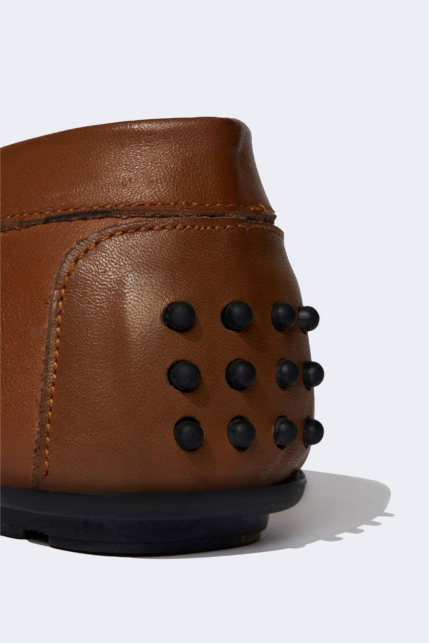 Erkek Kahve Erkek Deri Loafer Ayakkabı