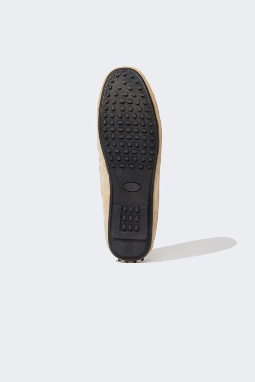 Мужчины Бежевый Мужские лоферы из натуральной кожи