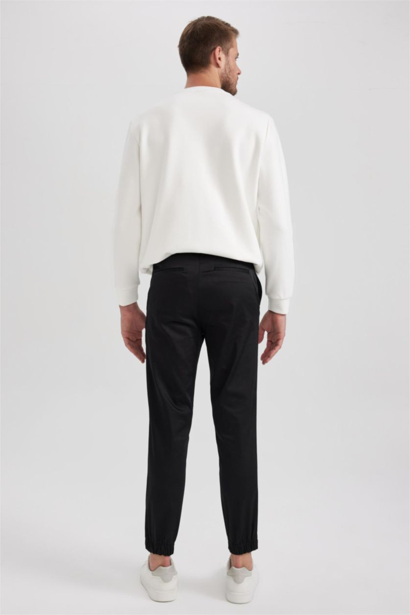 Ерлер қара джоггер пішімі мақта толығырақ Шалбар