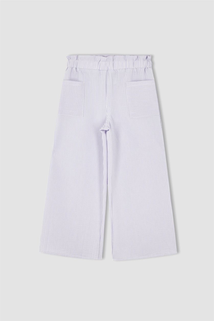 FILLES Violet Ensemble tissé 2 pièces sans manches pour fille