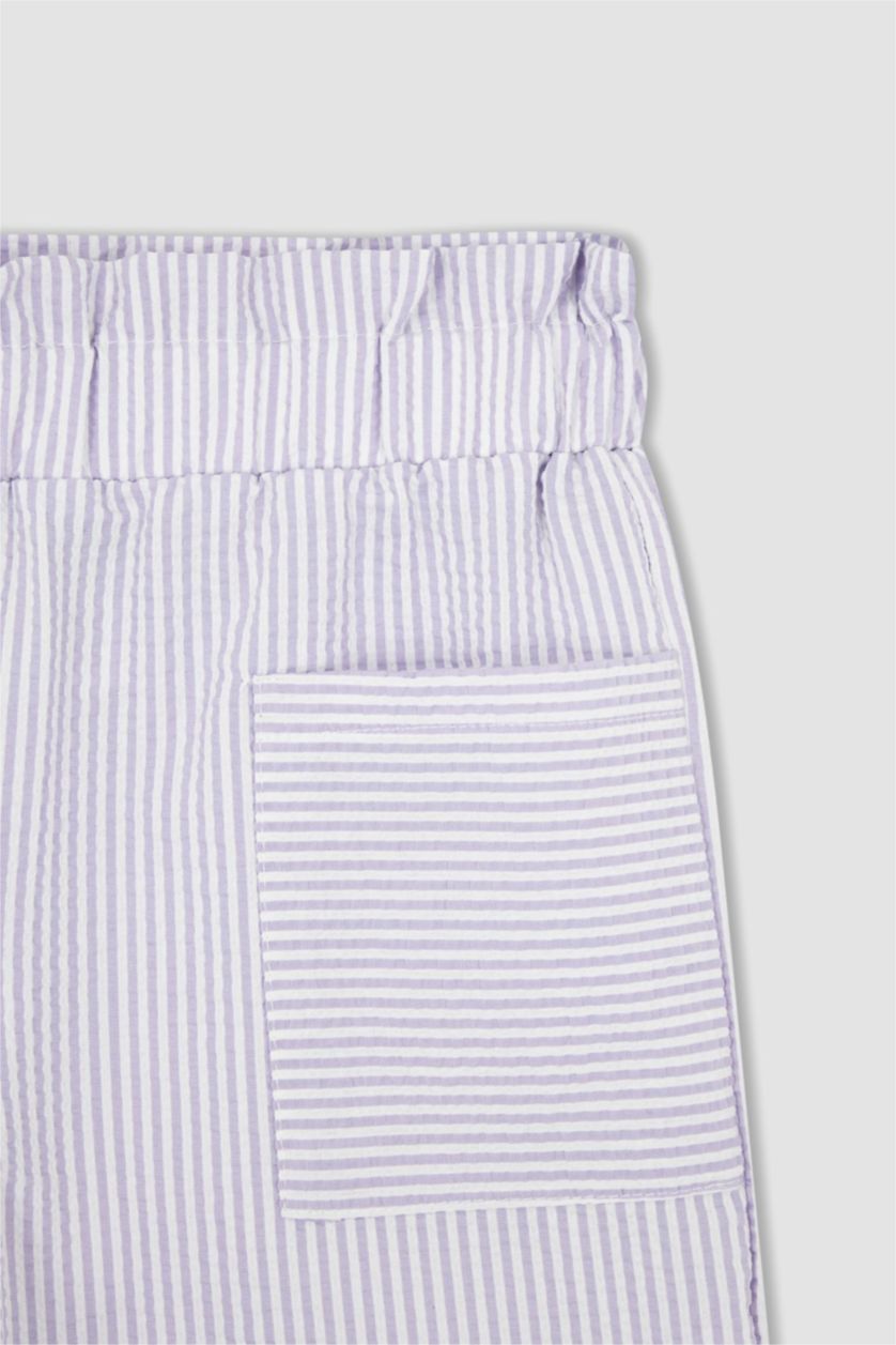 FILLES Violet Ensemble tissé 2 pièces sans manches pour fille