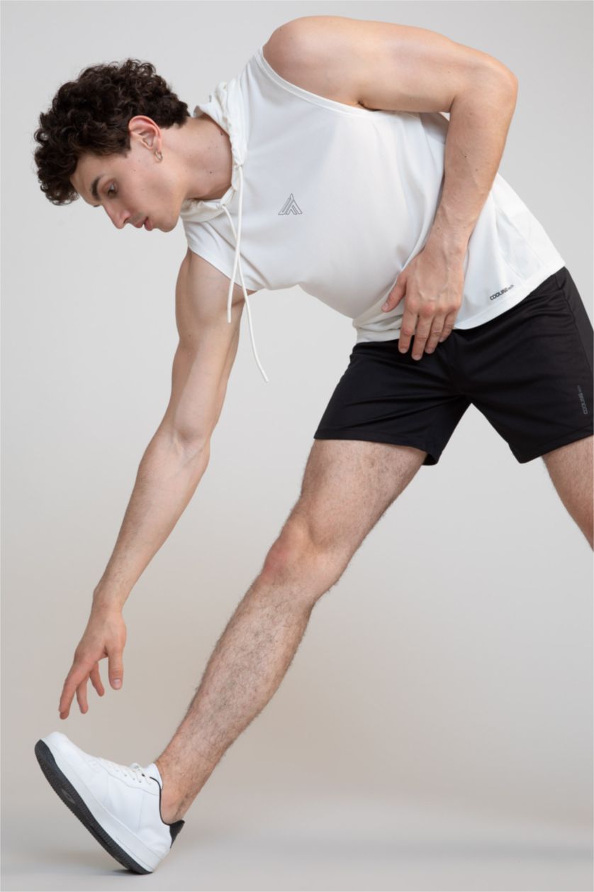 HOMME Noir Short Coupe slim raccourcie