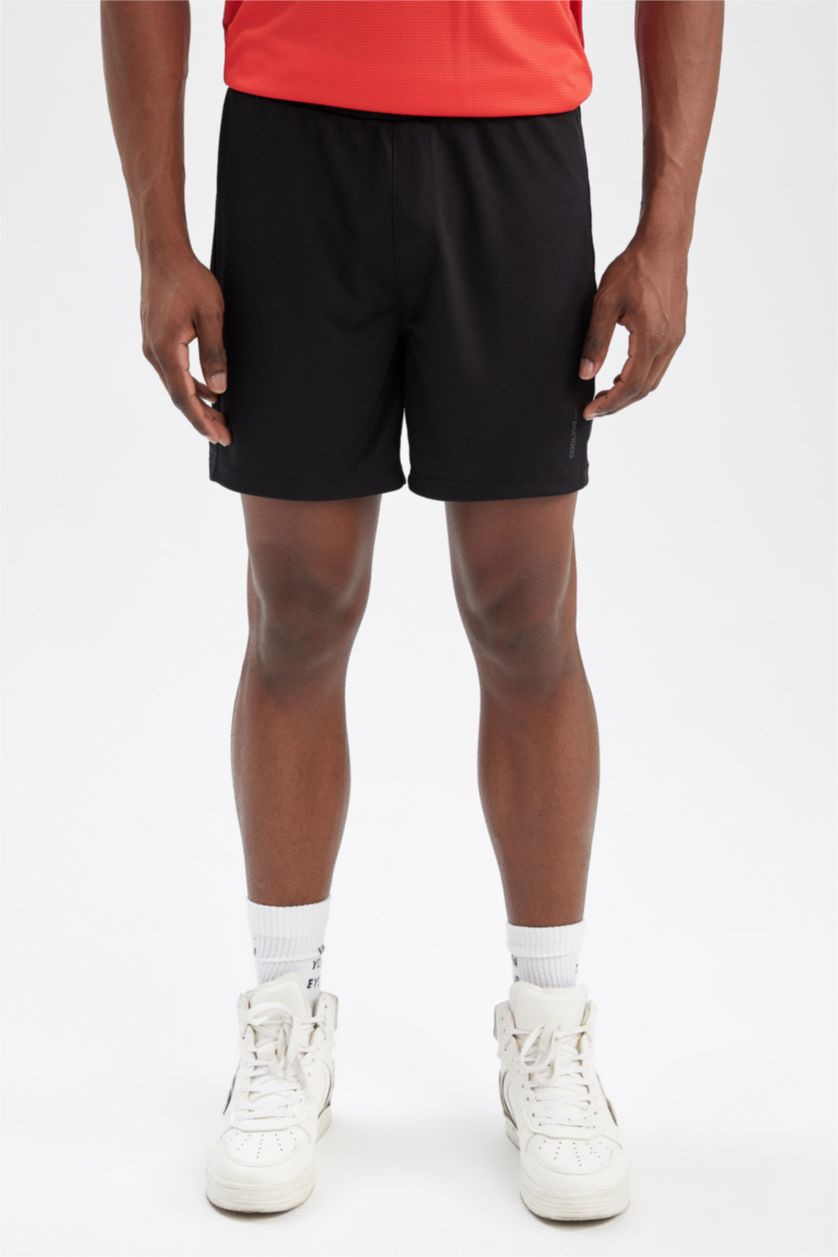 HOMME Noir Short Coupe slim raccourcie