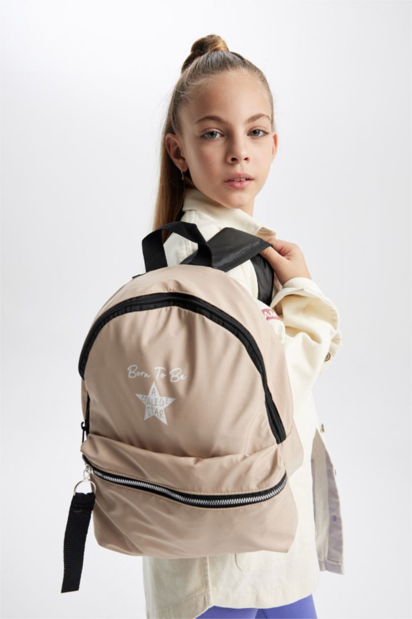 Kız Çocuk - Genç Kız Bej Kız Çocuk Sırt Çantası