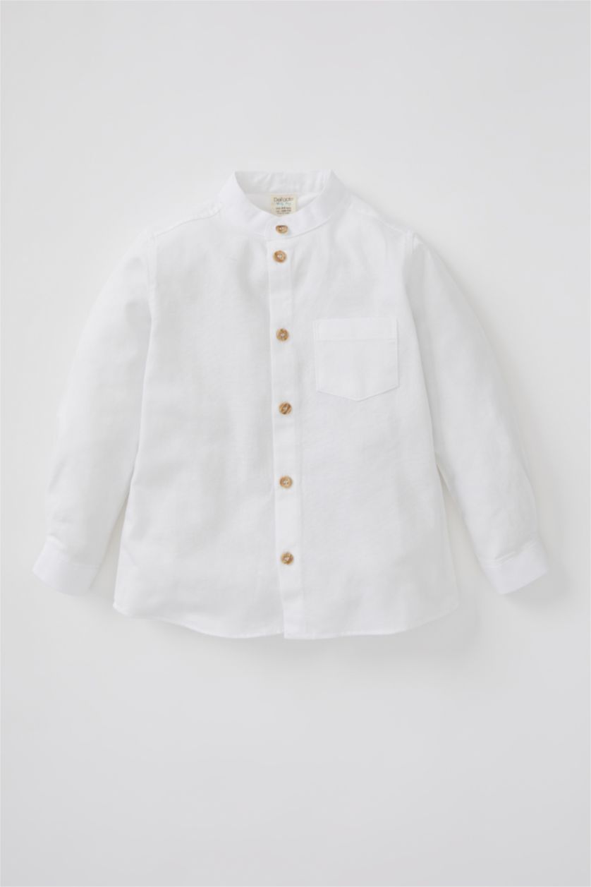 BABY BOY White Long Sleeve Shirt