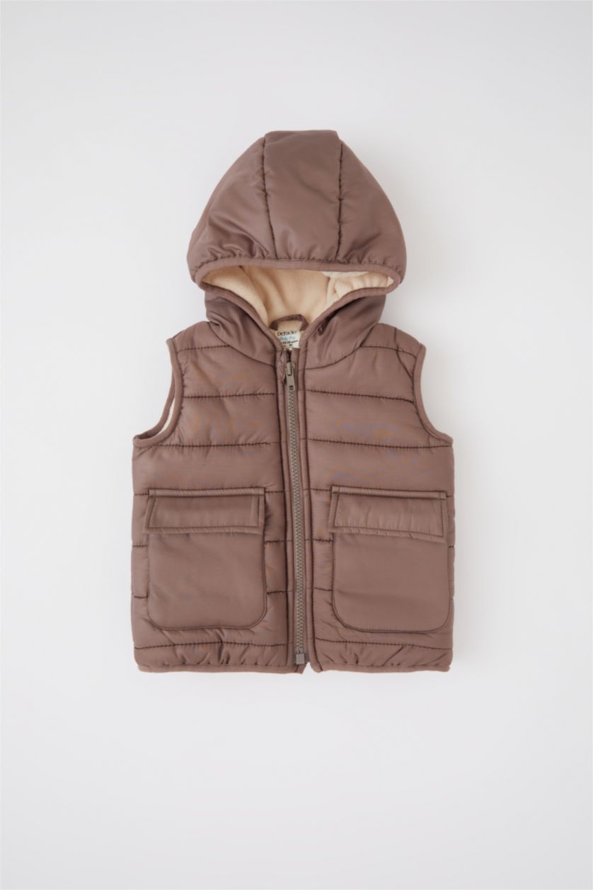 Малыши мальчики Визон Жилет стандартного кроя из микроволокна для малышей мальчиков