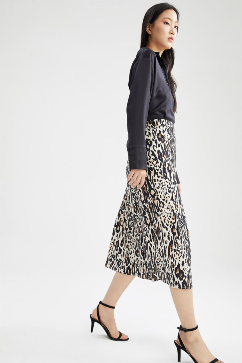 Women Stone Pencil Skirt Midi