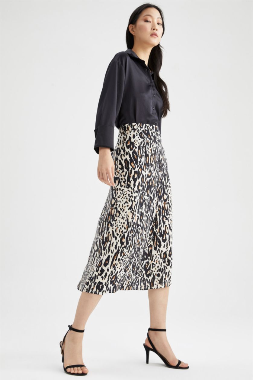 Women Stone Pencil Skirt Midi