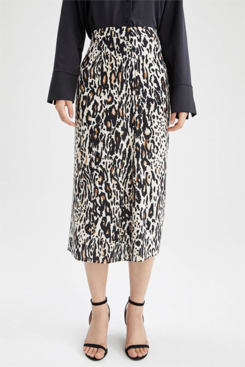 Women Stone Pencil Skirt Midi