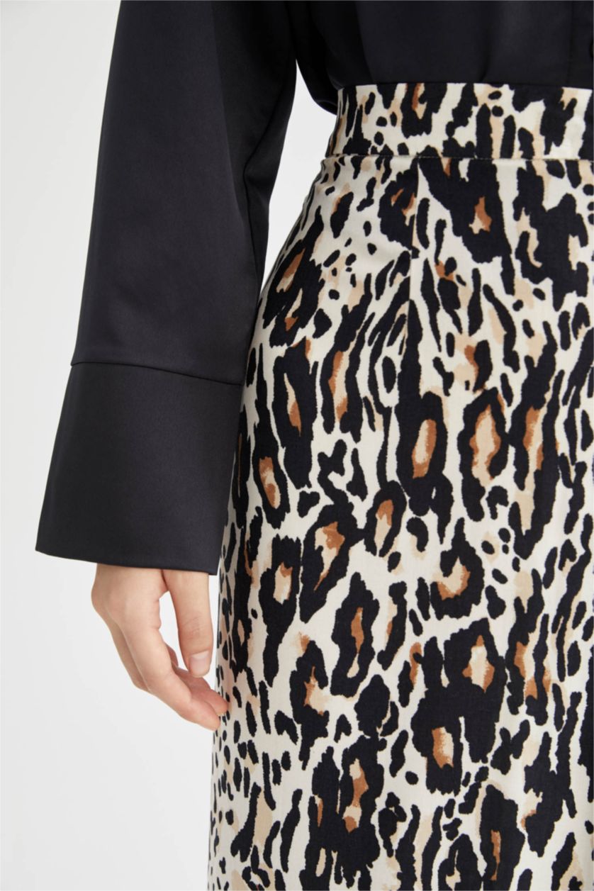 Women Stone Pencil Skirt Midi