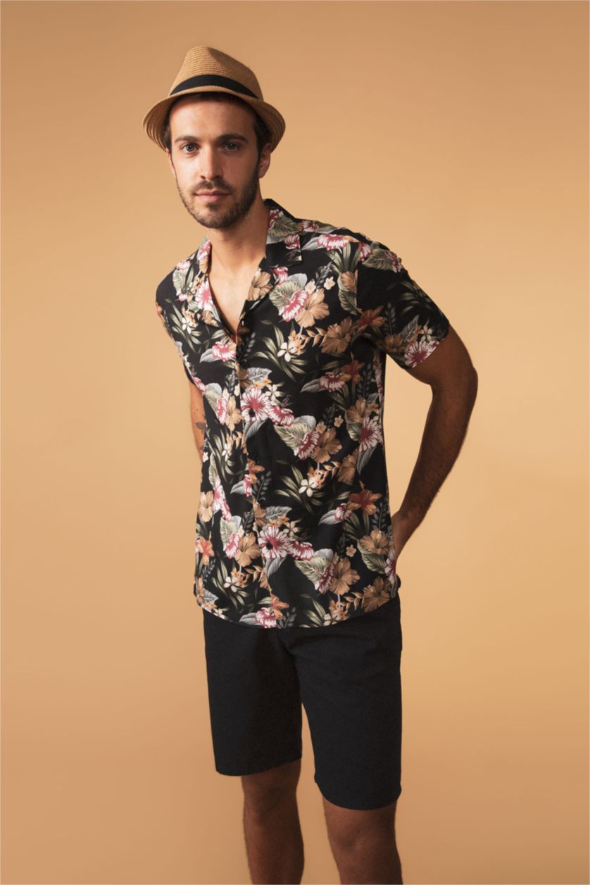 Erkek Siyah Modern Fıt