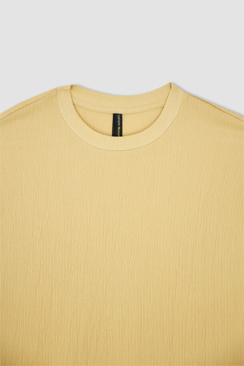 WOMAN Beige Relax Fit Long Sleeve Tunic