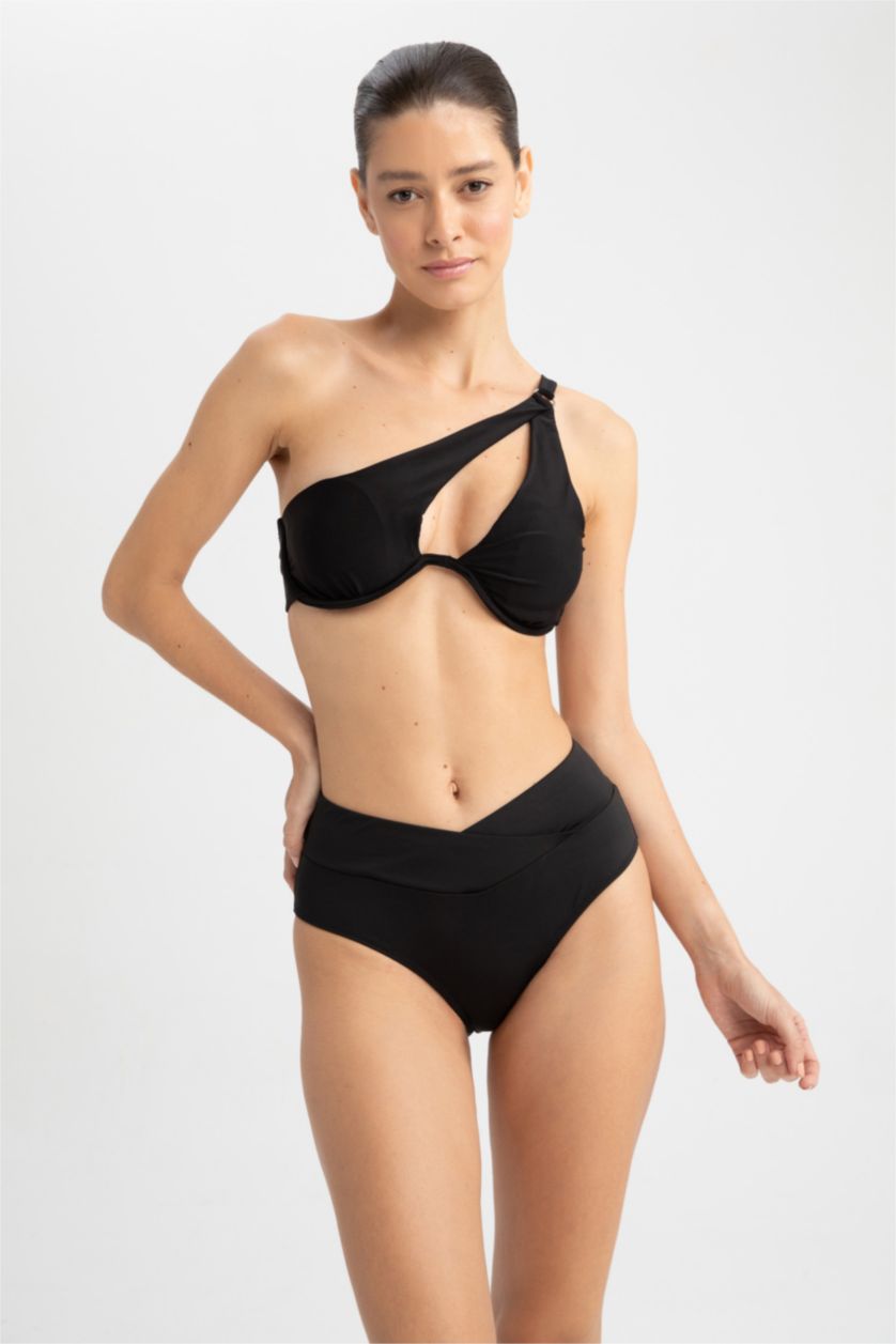 Woman Black Bikini Top