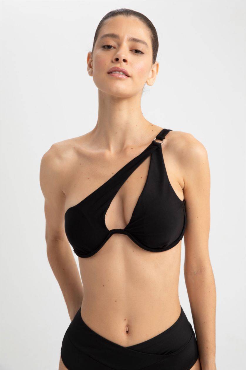 Woman Black Bikini Top