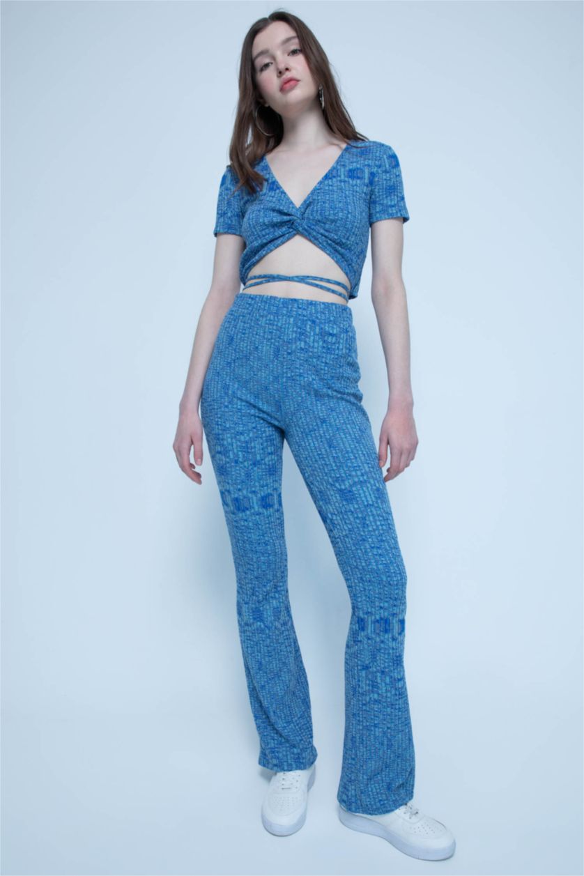 FEMME Bleu Foncé Taille Normale Coupe évasée