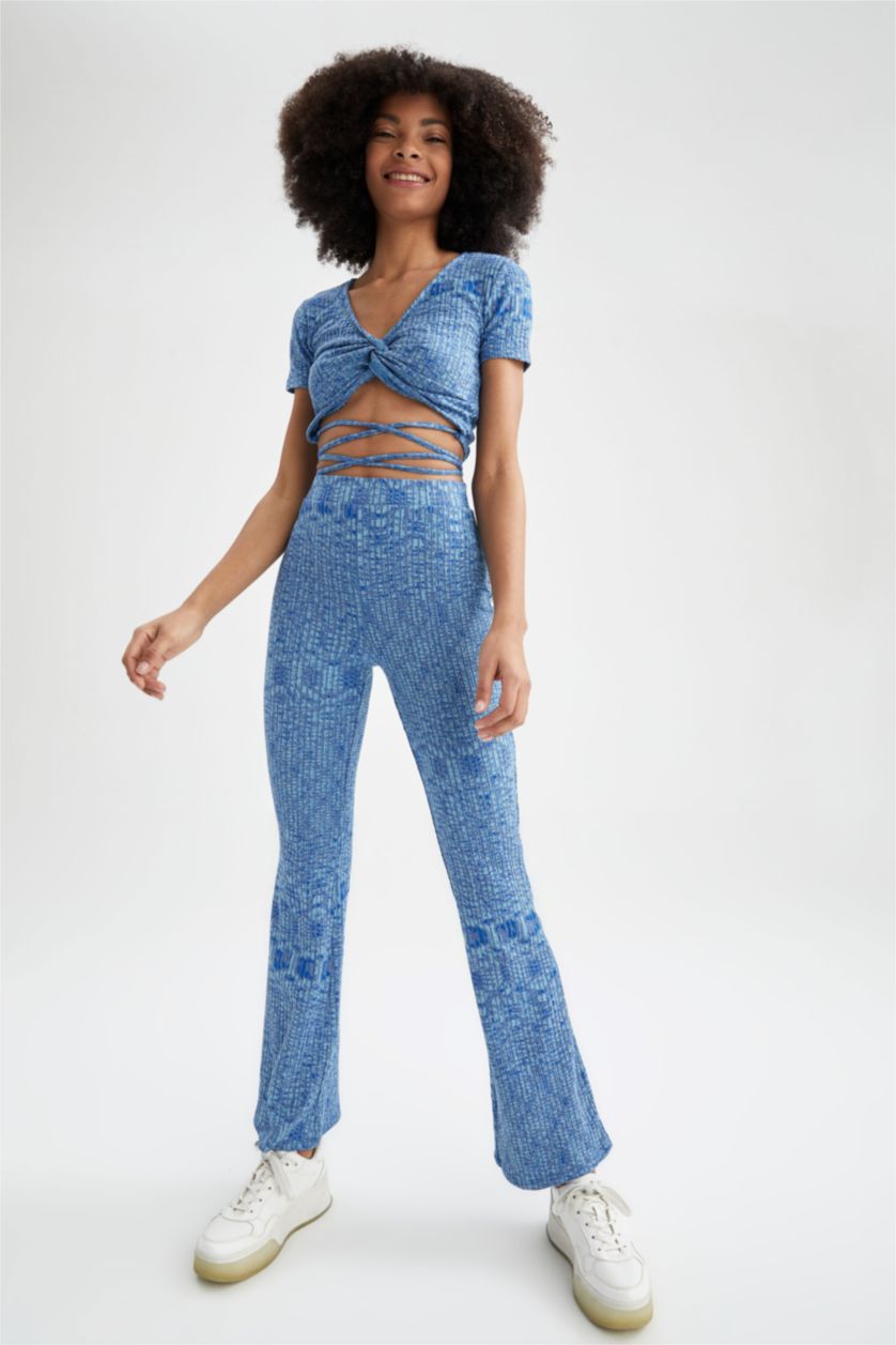 FEMME Bleu Foncé Taille Normale Coupe évasée