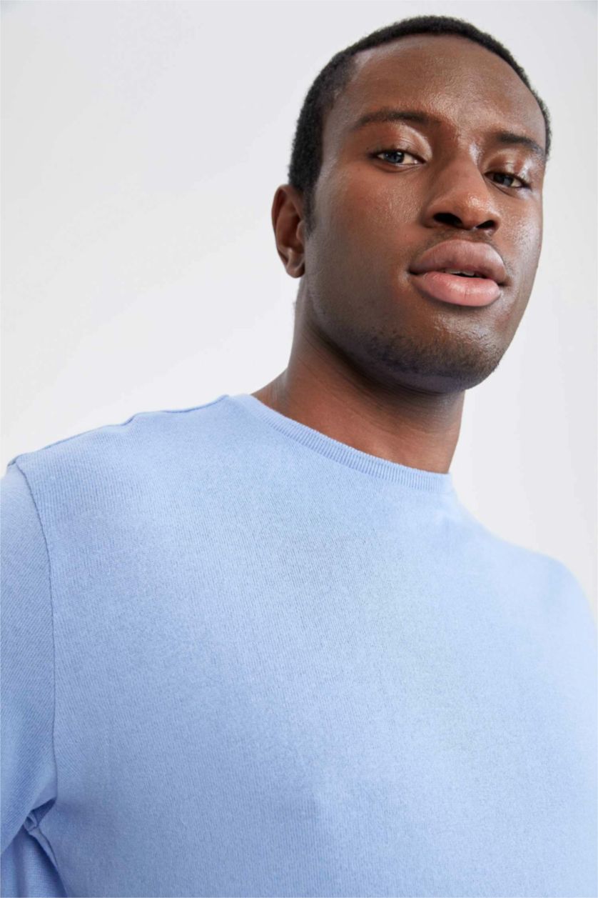 MAN Light Blue Relax Fit Crew Neck Short Sleeve T-Shirt