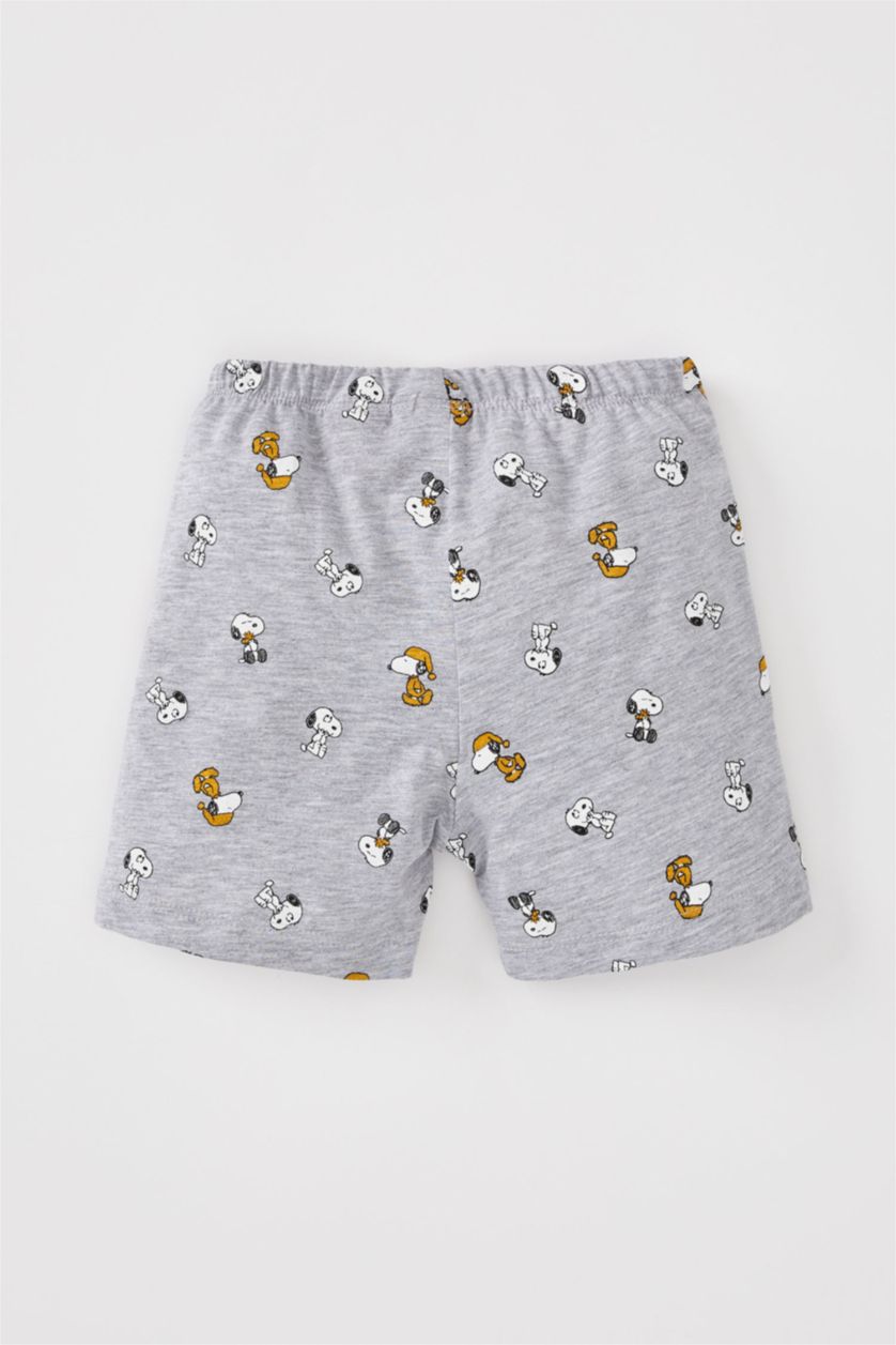 BÉBÉ GARÇON Jaune Ensemble de pyjama à manches courtes en coton pour nouveau-né sous licence Snoopy pour bébé garçon