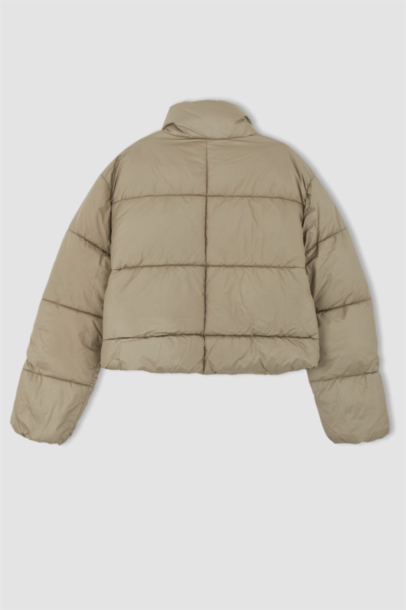 WOMAN Mint Crop Puffer Jacket