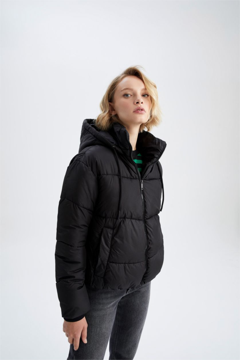 Женщины Черный Puffer Jacket