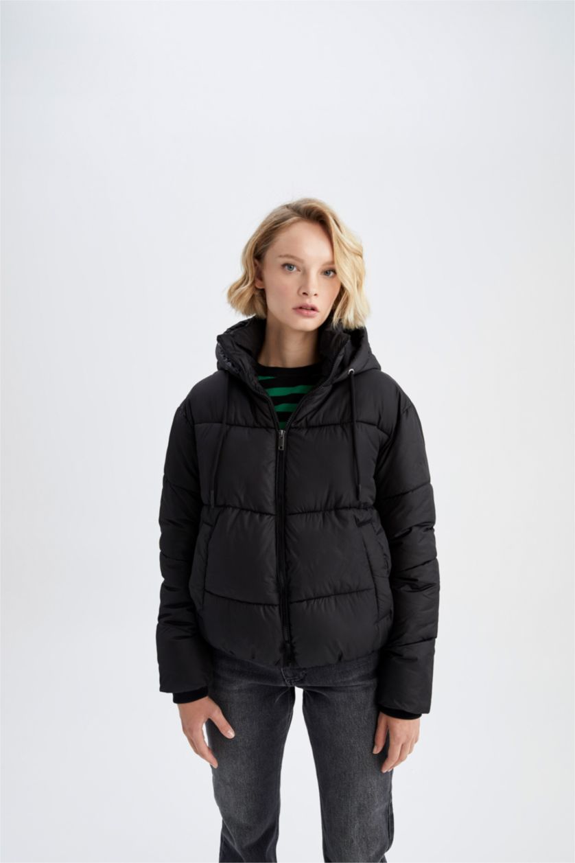 Женщины Черный Puffer Jacket