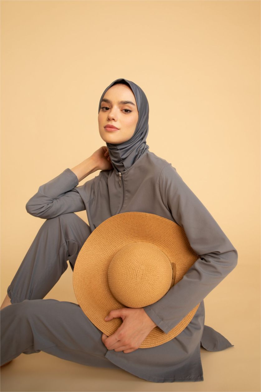 FEMME Gris Clair Lot de 4 burkinis basiques déperlants Regular Fit