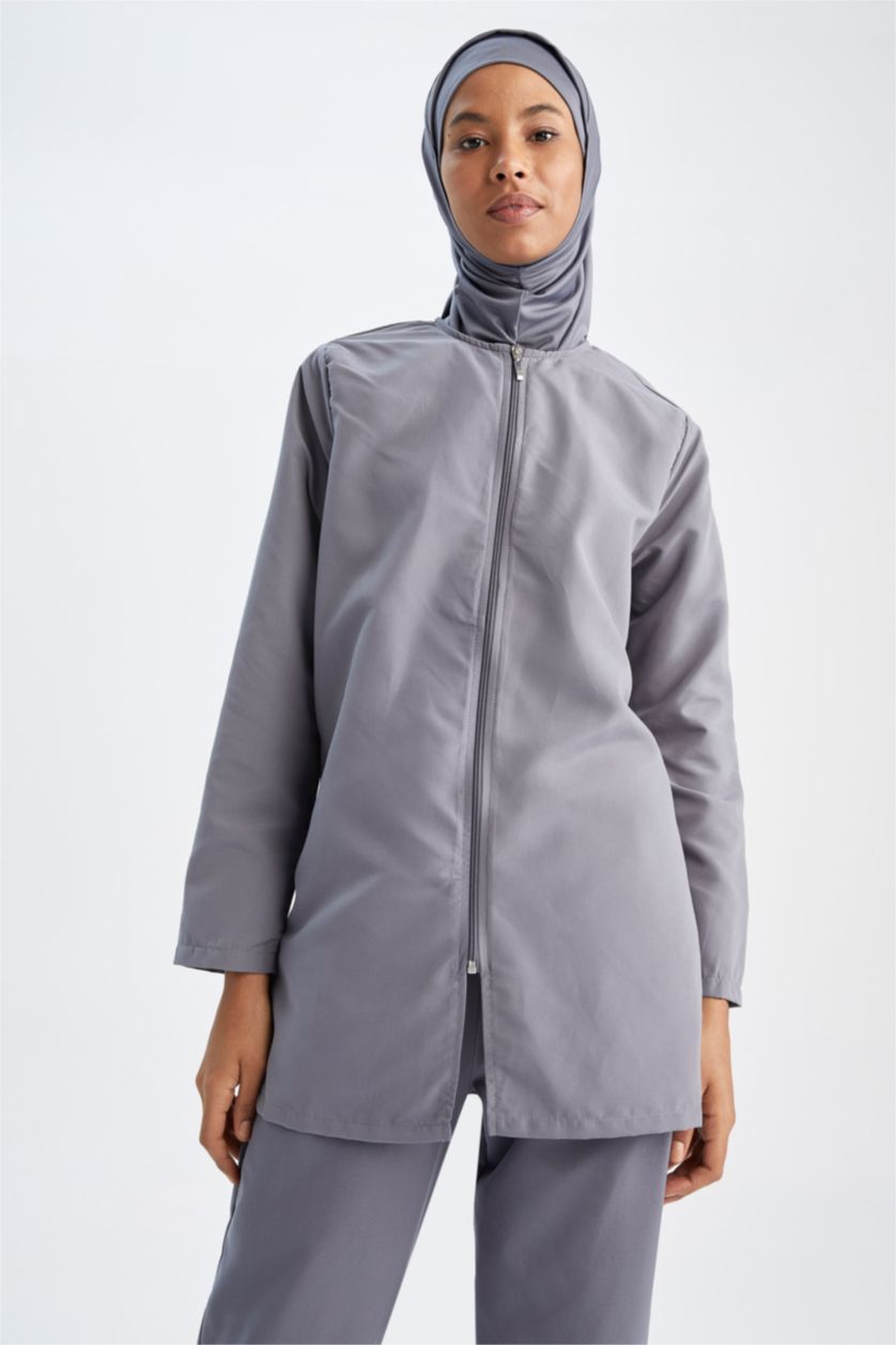 FEMME Gris Clair Lot de 4 burkinis basiques déperlants Regular Fit