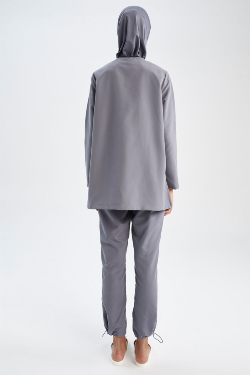 FEMME Gris Clair Lot de 4 burkinis basiques déperlants Regular Fit