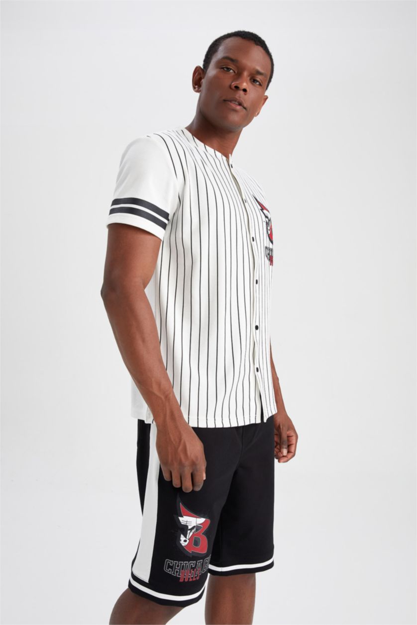 MAN Ecru Short Sleeve T-Shirt