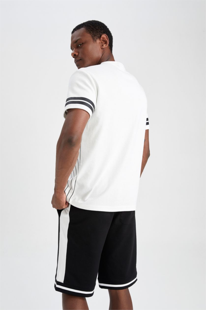 MAN Ecru Short Sleeve T-Shirt