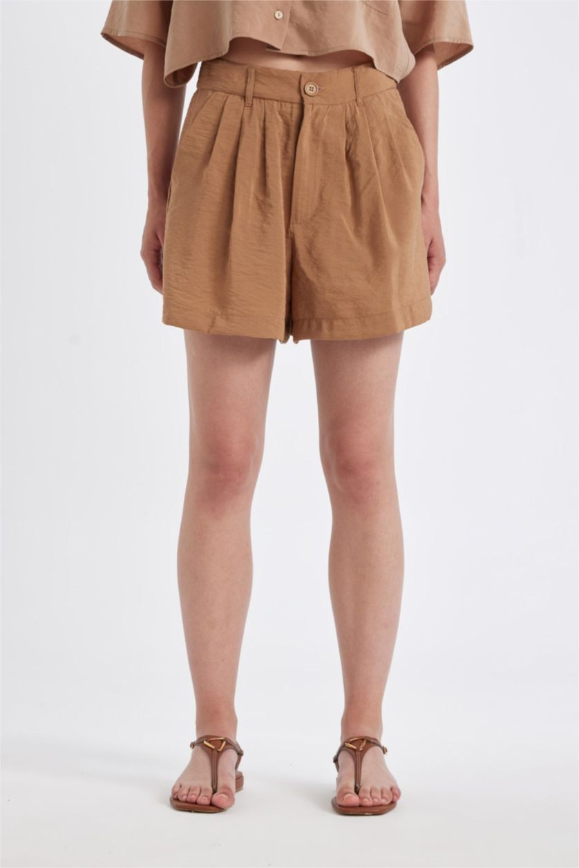 WOMAN Vison Regular Fit Normal Waist Short Leg Modal Shorts