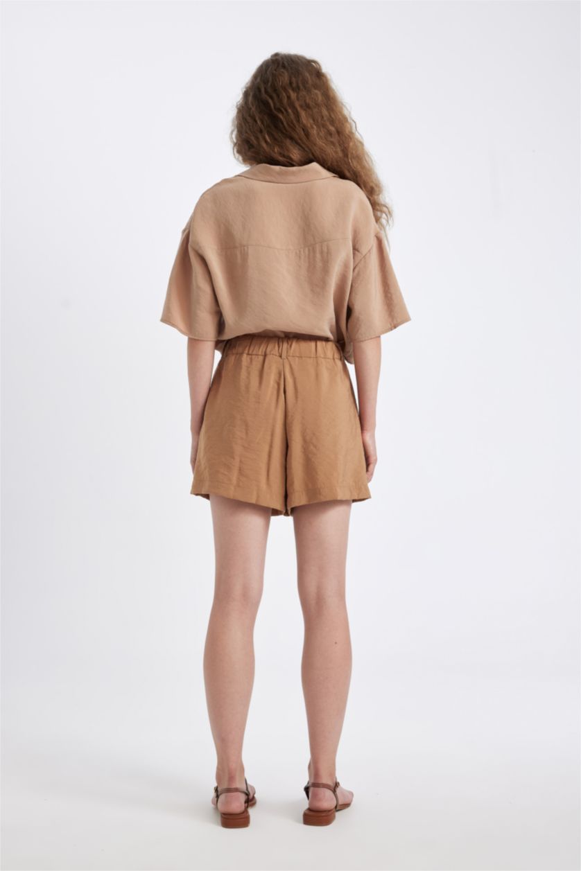 WOMAN Vison Regular Fit Normal Waist Short Leg Modal Shorts