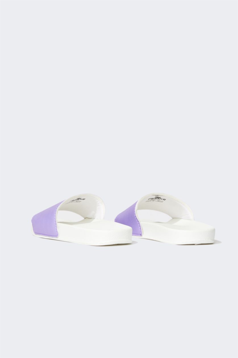 Kız Çocuk - Genç Kız Beyaz Kız Çocuk Frozen 2 Eva Tek Bantlı Terlik