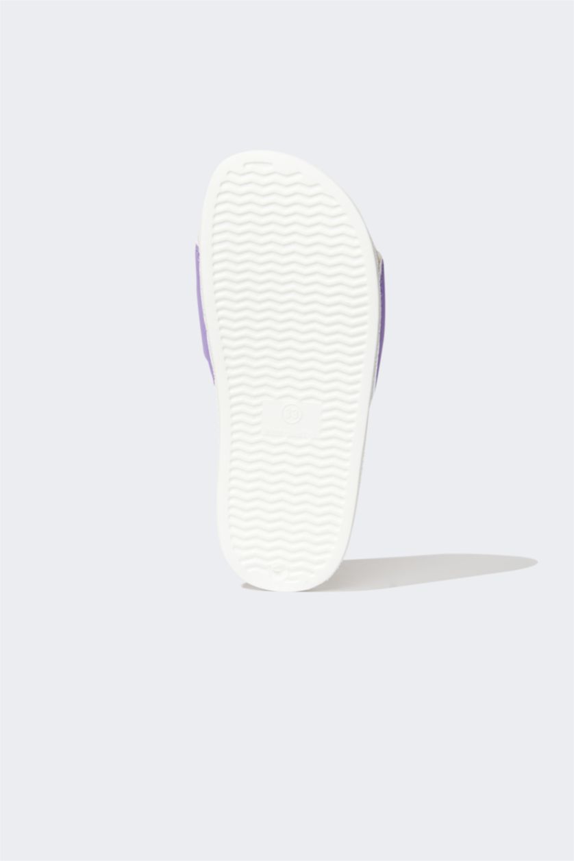 Kız Çocuk - Genç Kız Beyaz Kız Çocuk Frozen 2 Eva Tek Bantlı Terlik