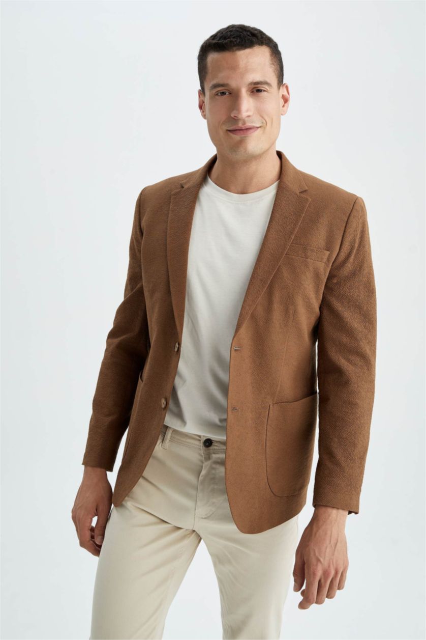 MAN Cinnamon Slim Fit Half Liner Blazer