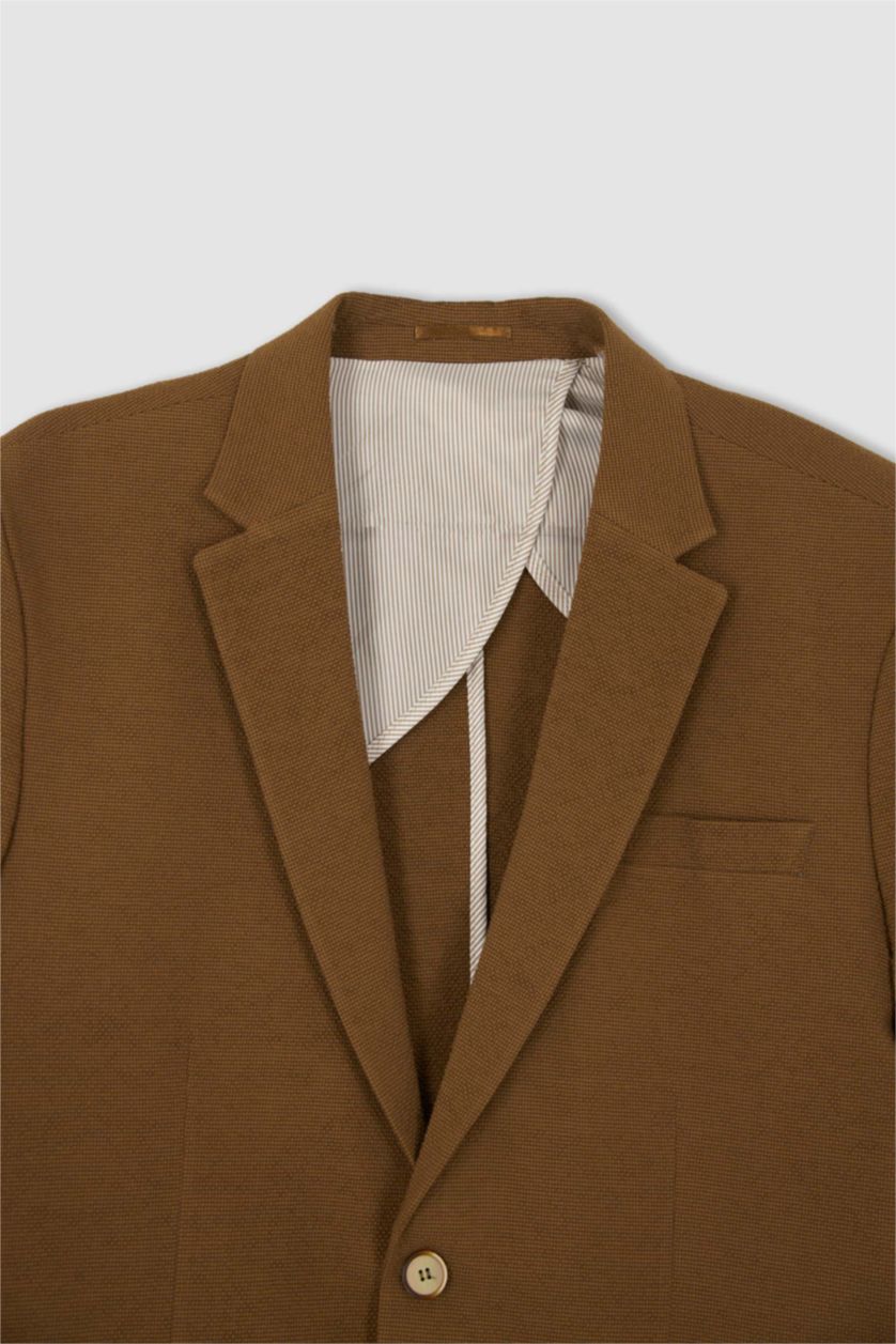 MAN Cinnamon Slim Fit Half Liner Blazer