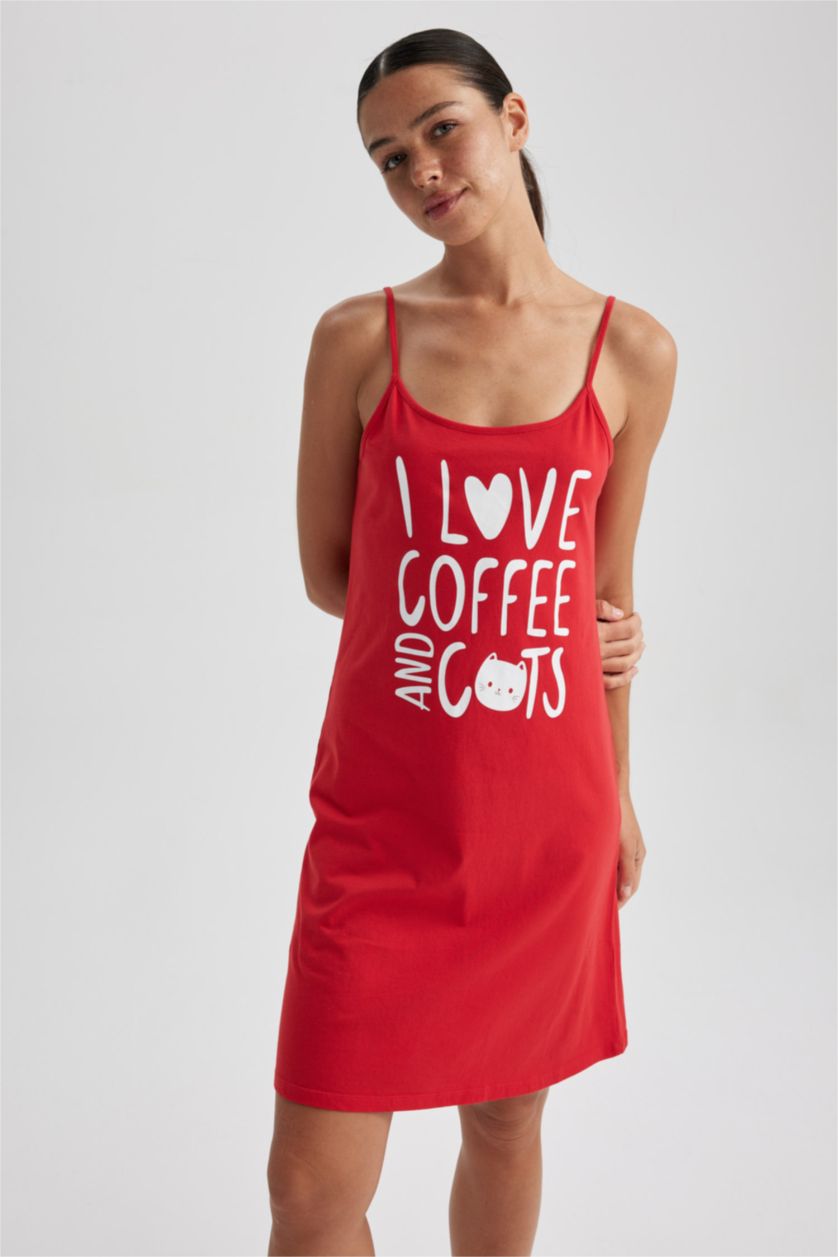 WOMAN Red Relax Fit Crew Neck Knitted Dress