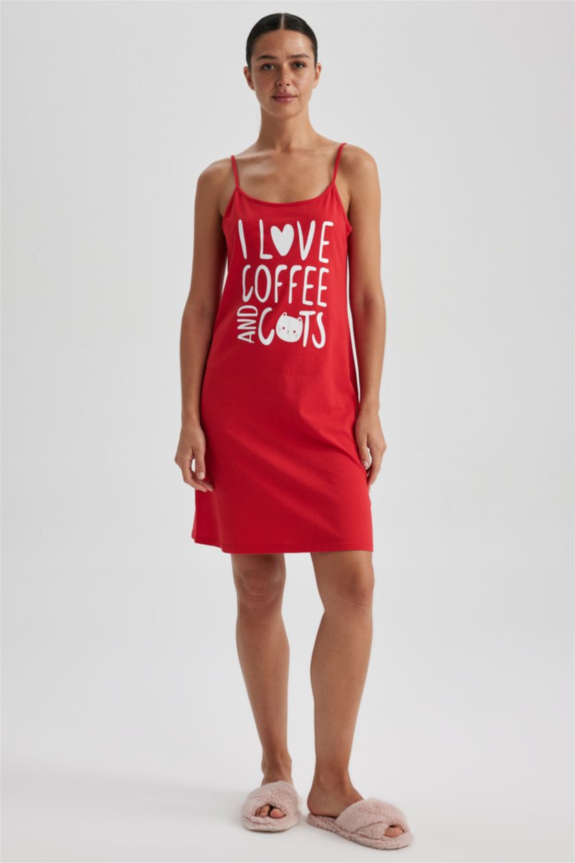 WOMAN Red Relax Fit Crew Neck Knitted Dress